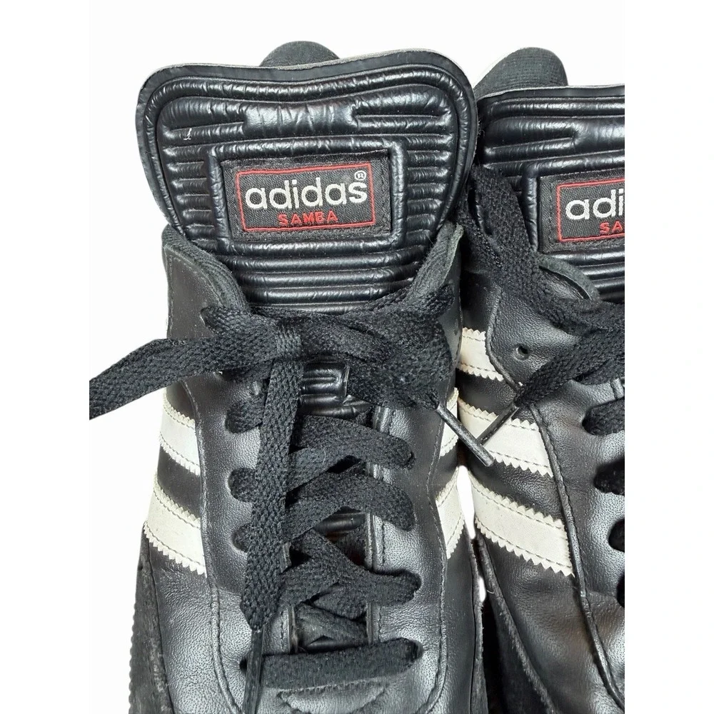 Adidas Samba‎ Black White Leather/Suede Sneakers Size Men US 7.5 Women US 8.5